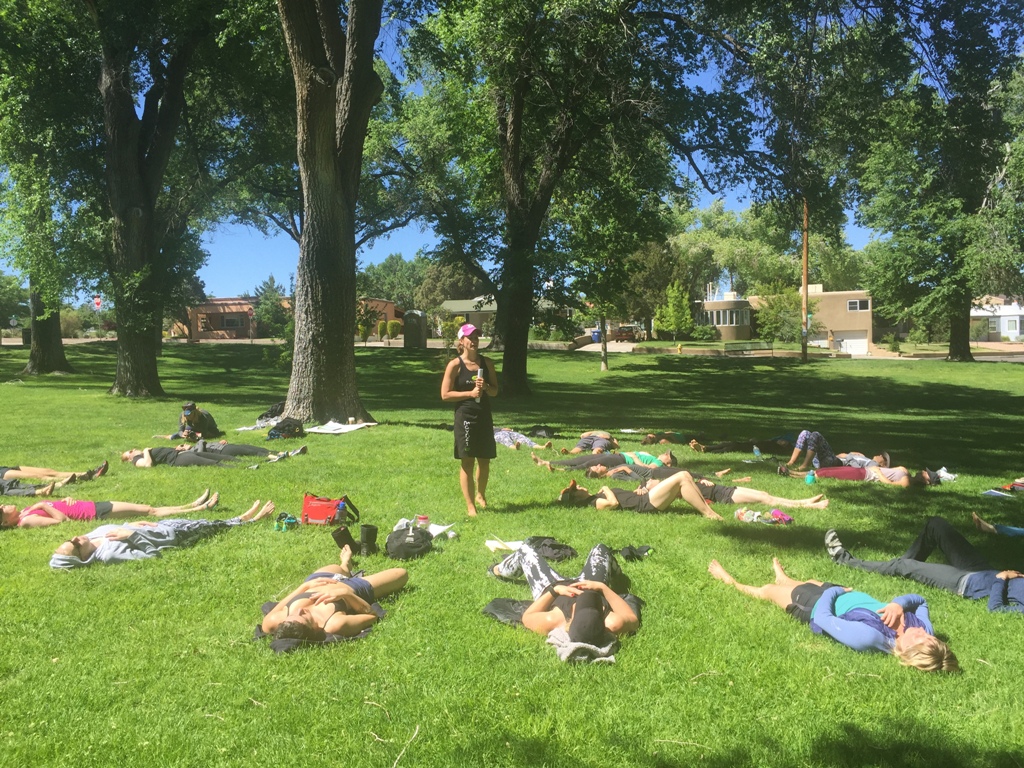 Abby Corriveau teaching MovNat