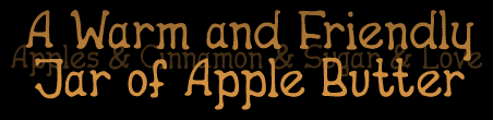 [Graphic Sample of Apple Butter.TTF]