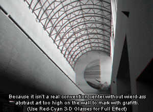 The Convention Center (Looking Up, in the Artist's Row Corridor)