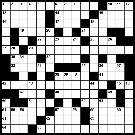 [The August/September 1999 Crossword Image]