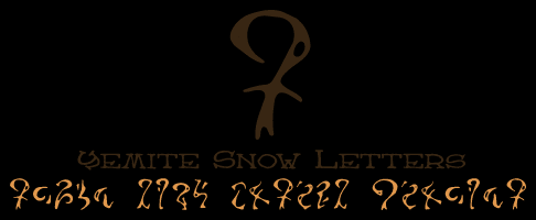 [Yemite Snow Letters image]