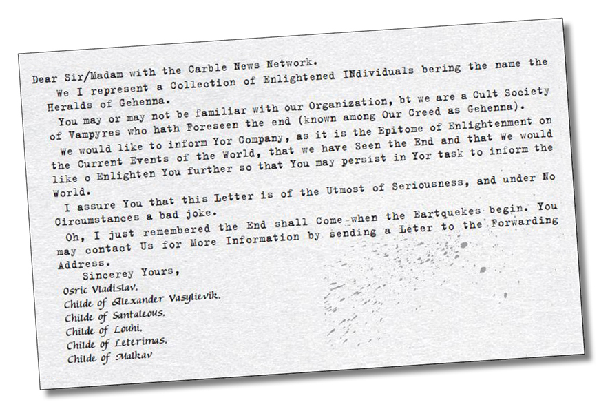 Osrics letter