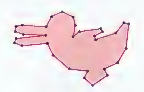 A shaded polygonal region.