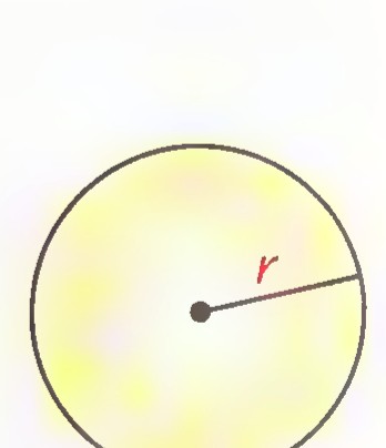 Sphere with radius r.