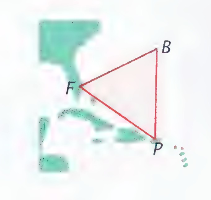 A map of the southeastern United States and the Caribbean with a red triangle joining Bermuda, Florida, and Puerto Rico.