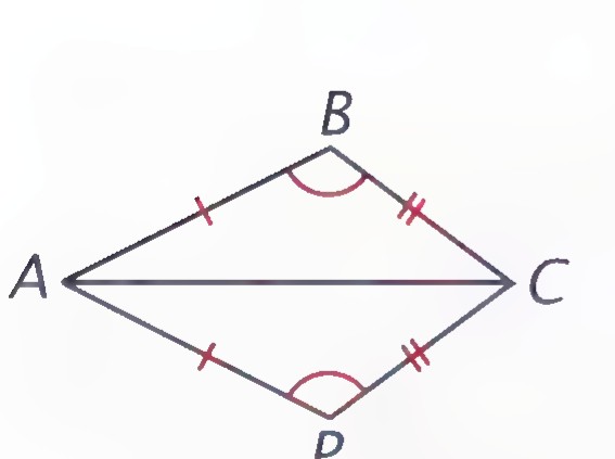 Triangle ABC with point P below and BP drawn, arcs marking the equal angles at B and P.