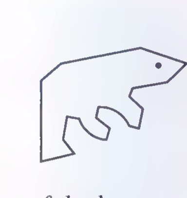 A stylized polar-bear symbol made of straight-line segments.