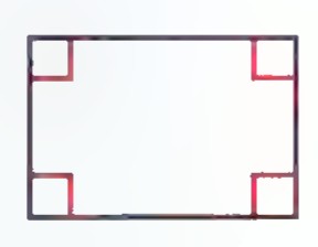 A rectangle with square marks showing that all four angles are right angles.