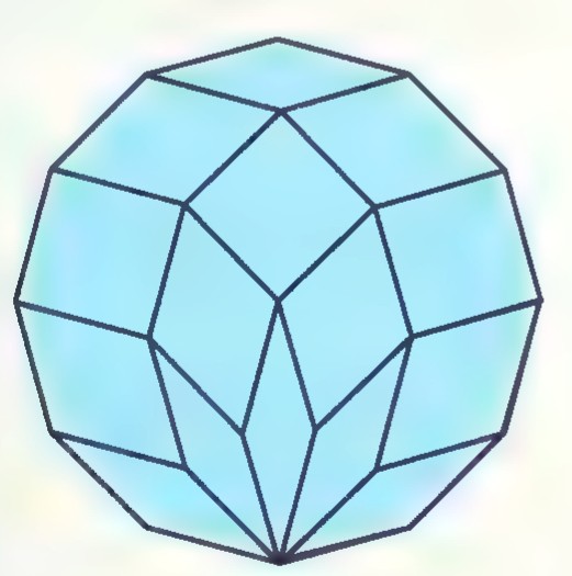 A regular dodecagon divided into quadrilaterals by line segments joining its vertices to an inner ring of points.