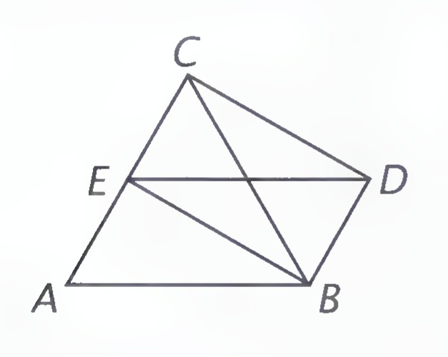 A parallelogram ABDE with the rectangle BDCE on its upper side and diagonals BC and BE drawn.