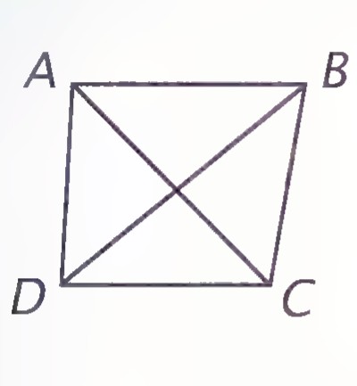A trapezoid ABCD with both diagonals drawn.