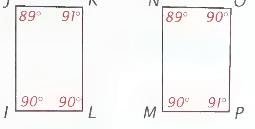 Quadrilateral MNOP with angles 89°, 90°, 90°, and 91° marked from the upper left.