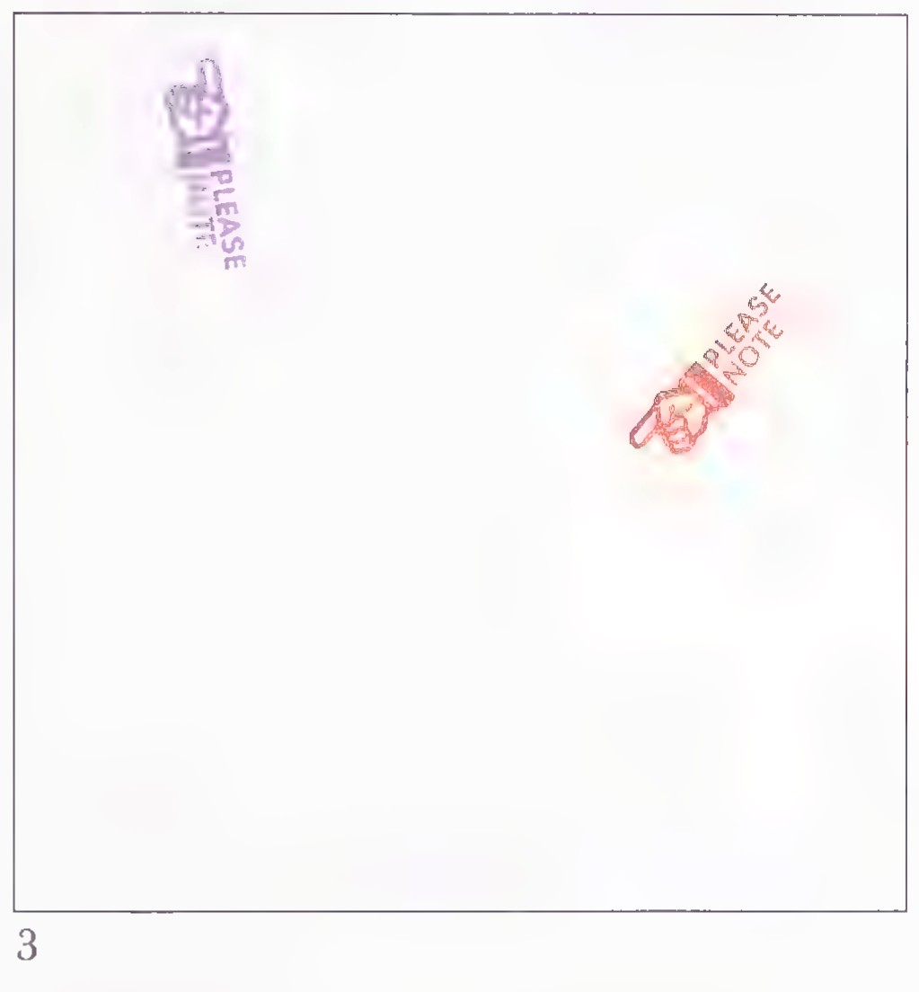 Figure 3: a second sheet with two stamp impressions, one sideways at the upper left and one tilted at the lower right.
