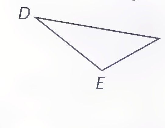 A triangle DEF.