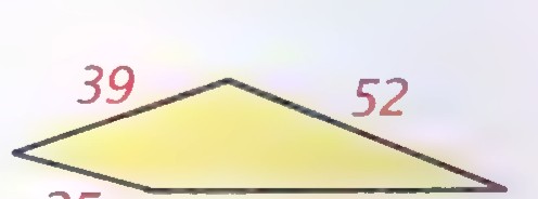 A concave quadrilateral with consecutive sides 25, 39, 52, and 60.