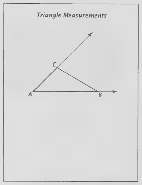 Transparency 1-2-3: Triangle measurements (Set I, Exs. 1-12)