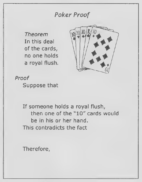 Transparency 2-4-6: Poker proof (Set II, Ex. 17)