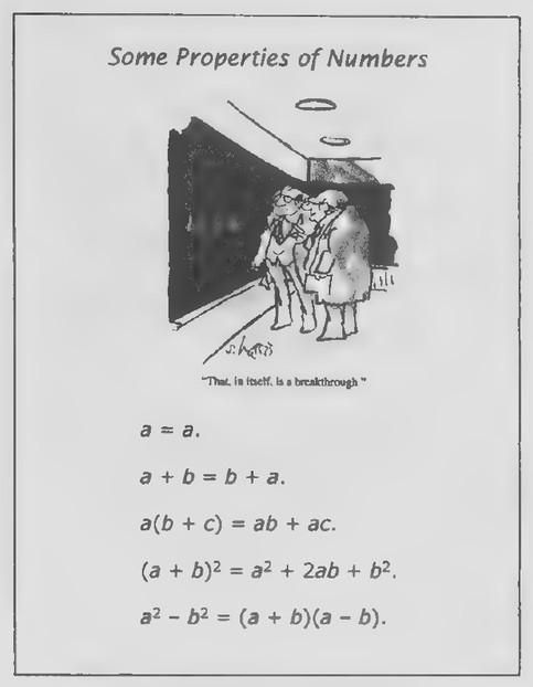 Transparency 3-1-2: Some properties of numbers