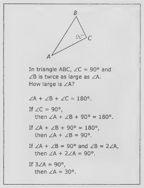 Transparency 3-1-3: Properties of equality applied to a geometric figure