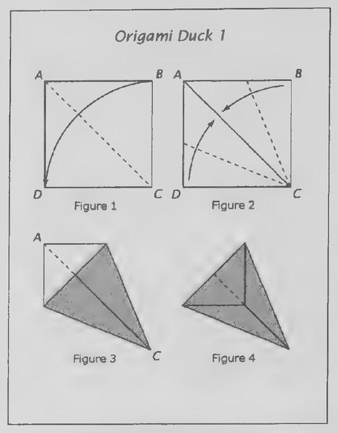 Transparency 3-4-2: Origami duck 1
