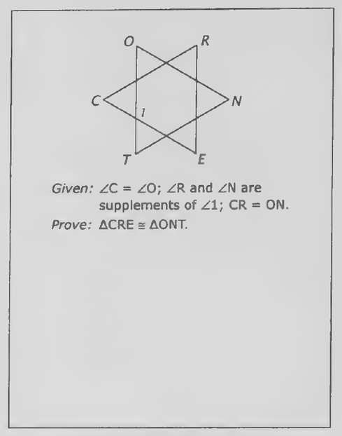 Transparency 4-4-5: Congruence proof (Set II, Ex. 32)