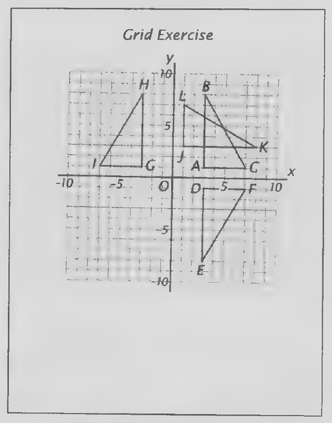 Transparency 4-4-7: Grid exercise (Set II, Exs. 34-46)