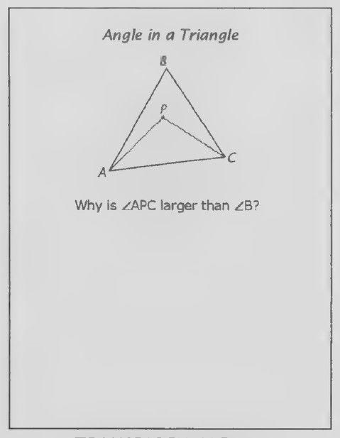 Transparency 5-2-3: Angle in a Triangle