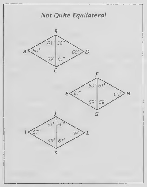 Transparency 5-3-6: Not quite equilateral (Set II, Exs. 36-44)