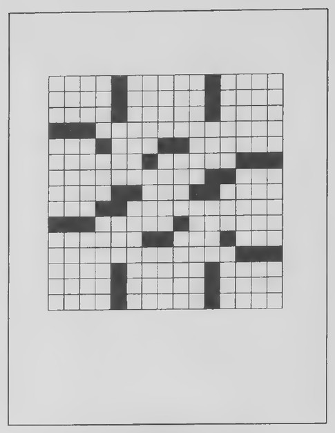 Transparency 7-2-2: Acrossword puzzle pattern