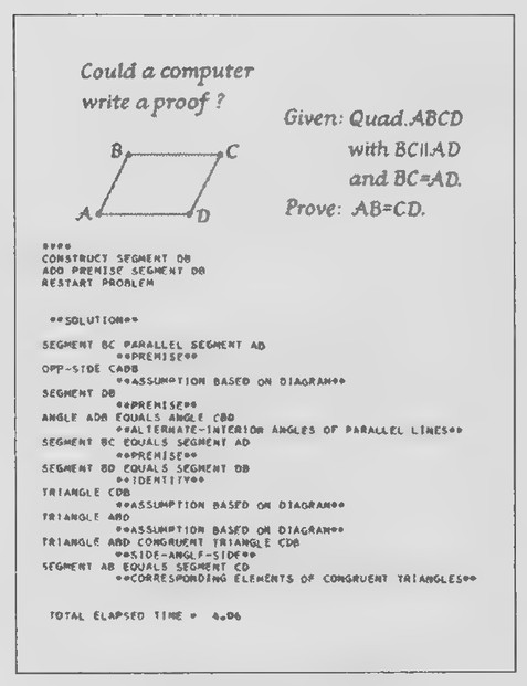 Transparency 7-4-1: Could a computer write a proof?, 1