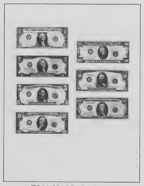 Transparency 8-R-1: U.S. currency