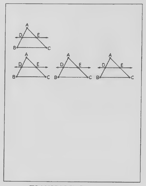 Transparency 10-3-2: Side-splitter theorem figures