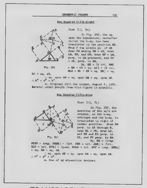 Transparency 11-2-3: Page from The Pythagorean Proposition