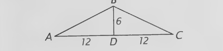 Figure on page 371 — A triangle with its altitude drawn, the height marked 6 and the base divided into segments 12 and 12