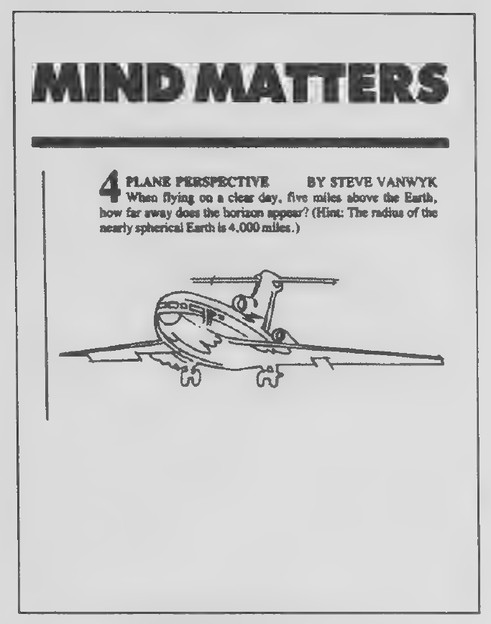 Transparency 12-2-1: Plane-perspective problem
