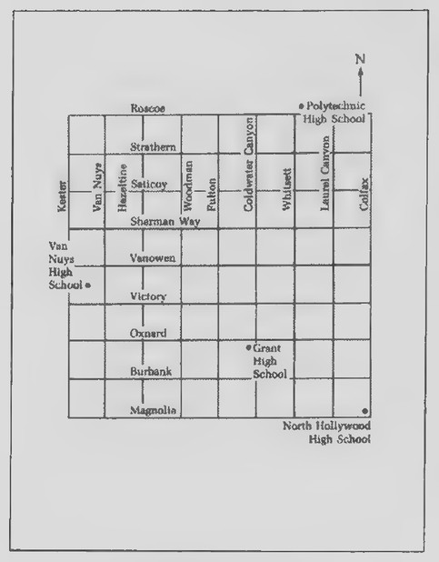 Transparency 13-1-1: Locations of schools