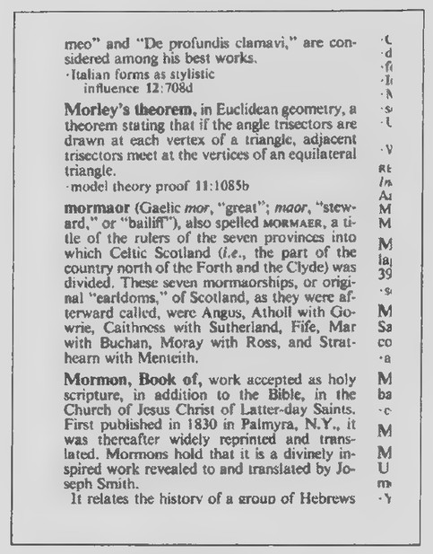 Transparency 13-6-2: Encyclopedia Britannica article on Morley’s
