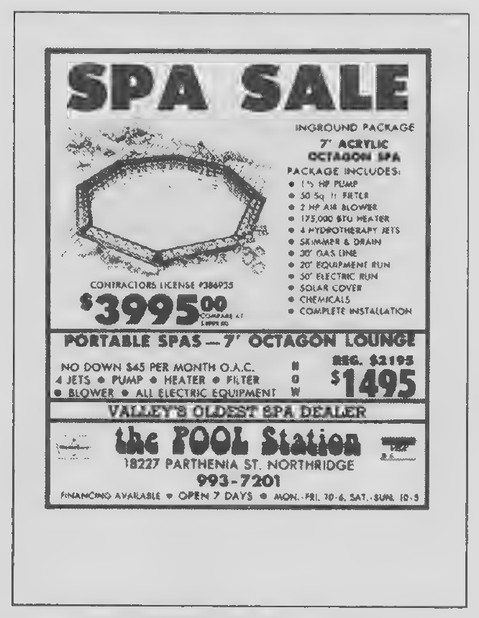 Transparency 14-3-1: Octagon Spa advertisement