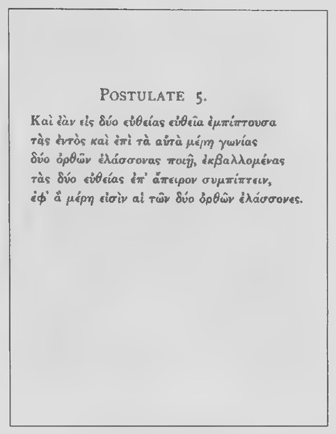 Transparency 16-2-5: Euclid’s fifth postulate