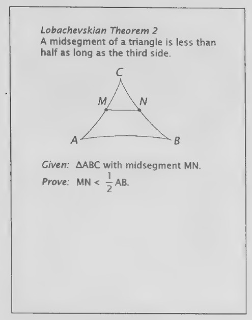 Transparency 16-4-4: Lobachevskian Theorem 2 (Lesson 3: Set