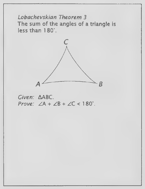 Transparency 16-R-2: Lobachevskian Theorem 3 (Lesson 4: Set