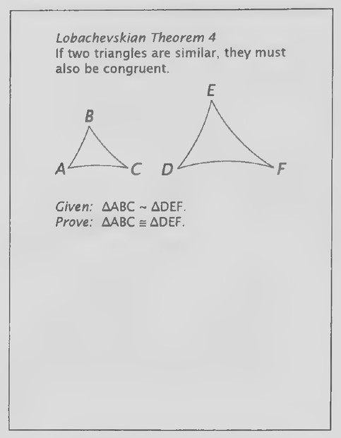 Transparency 16-R-4: Lobachevskian Theorem 4 (Lesson 4: Set